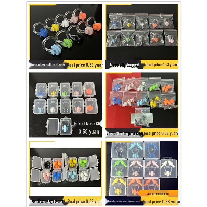 Adult and Child Swimming Earplugs with String: Soft Silicone, Waterproof, Anti-Choking, Multiple Colors