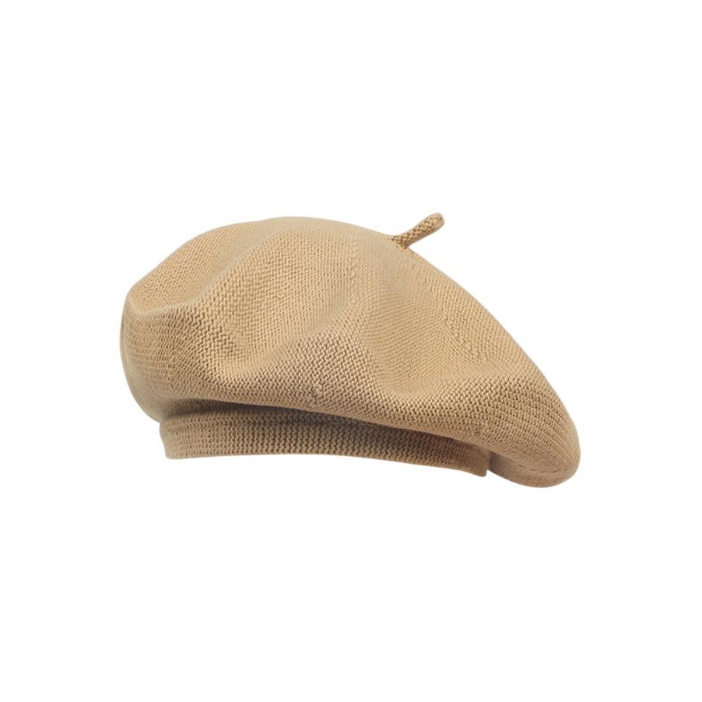 Keep Warm Women Berets Knitted Artist Hat Elegant British Beanie Hat  Girls