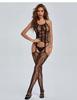 Czarne Bodystocking, Pończochy, Strój - Seksowna Bielizna Erotyczna Damska