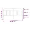 VidaXL Tête de lit métal blanc 193 cm 353721