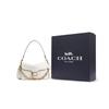 Coach ChainTabby Cow Leather Shoulder Bag Medium Women's Chalk White CY919-B4HA
