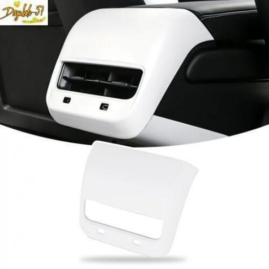 White Rear Air Vent Outlet Cover Trim Matte Fit For Tesla Model 3 Y 2017-