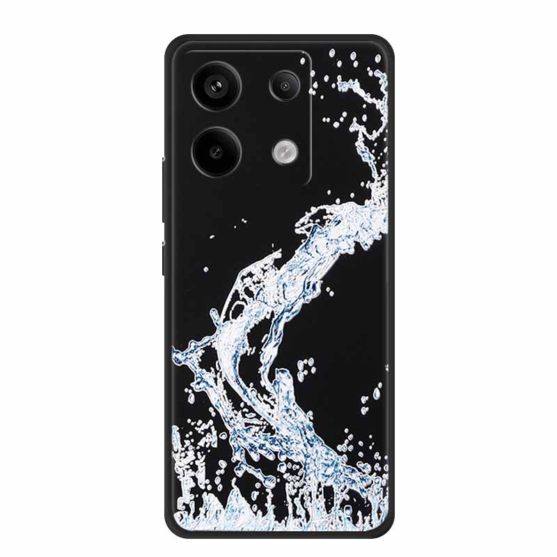 3D Emboss Case For Redmi Note 14S Case 14 S Coque Black Silicone Soft Back Cover For Redmi Note 14 4G 5G Phone Case Note14 Pro