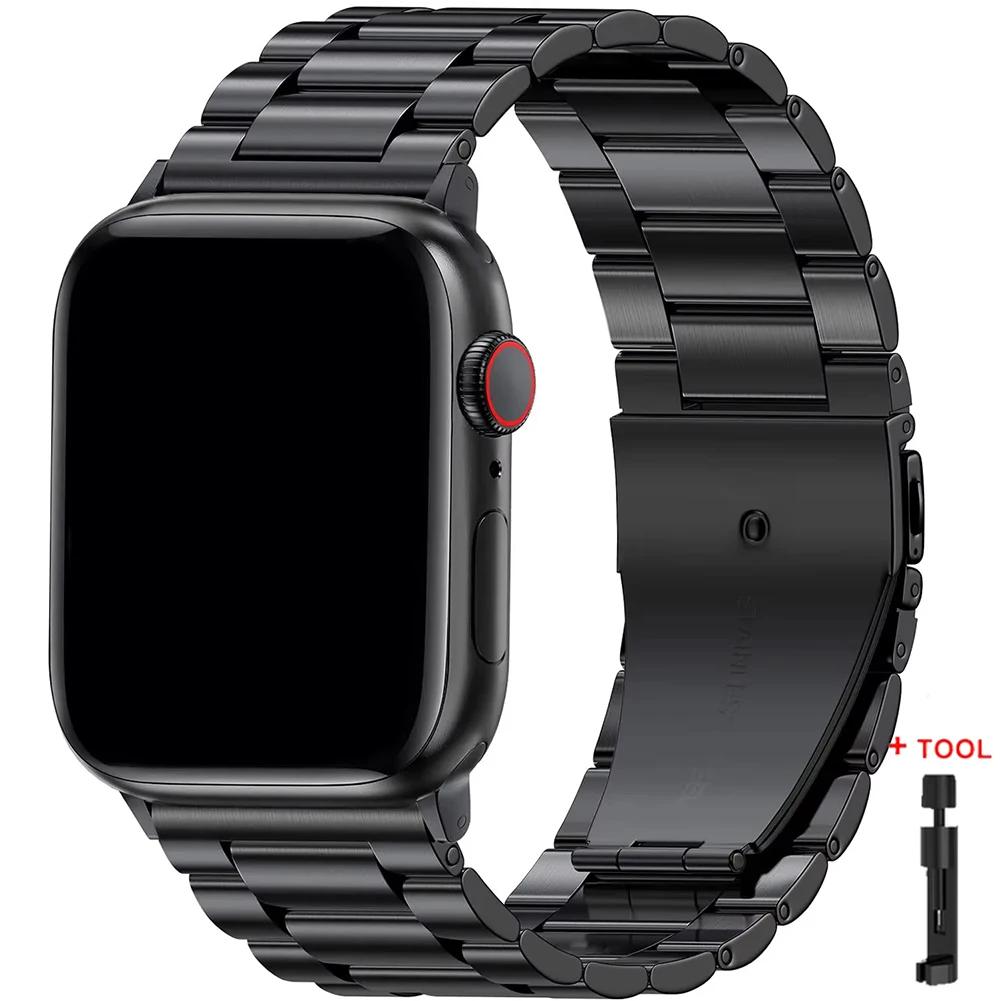 Stainless Steel Strap for Apple Watch S11 10 46mm 42mm Ultra 3 49mm 45mm 41mm 44mm Metal Band for IWatch Series 9 8 7 SE 6 5 4 3