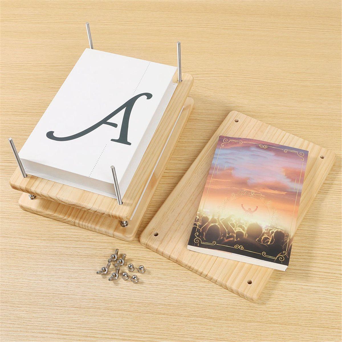 

2026 New Binding Wooden Book Flat Paper Machine Book Binding Tool for Office Desktop DIY Book Binding China Mainland
