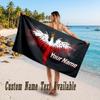 Poland Design Beach Towel Custom Text Large Towel for Beach Vacation