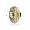 Postmodern Bauhaus Glass Wall Lamp for Bedroom or Hotel Ambiance