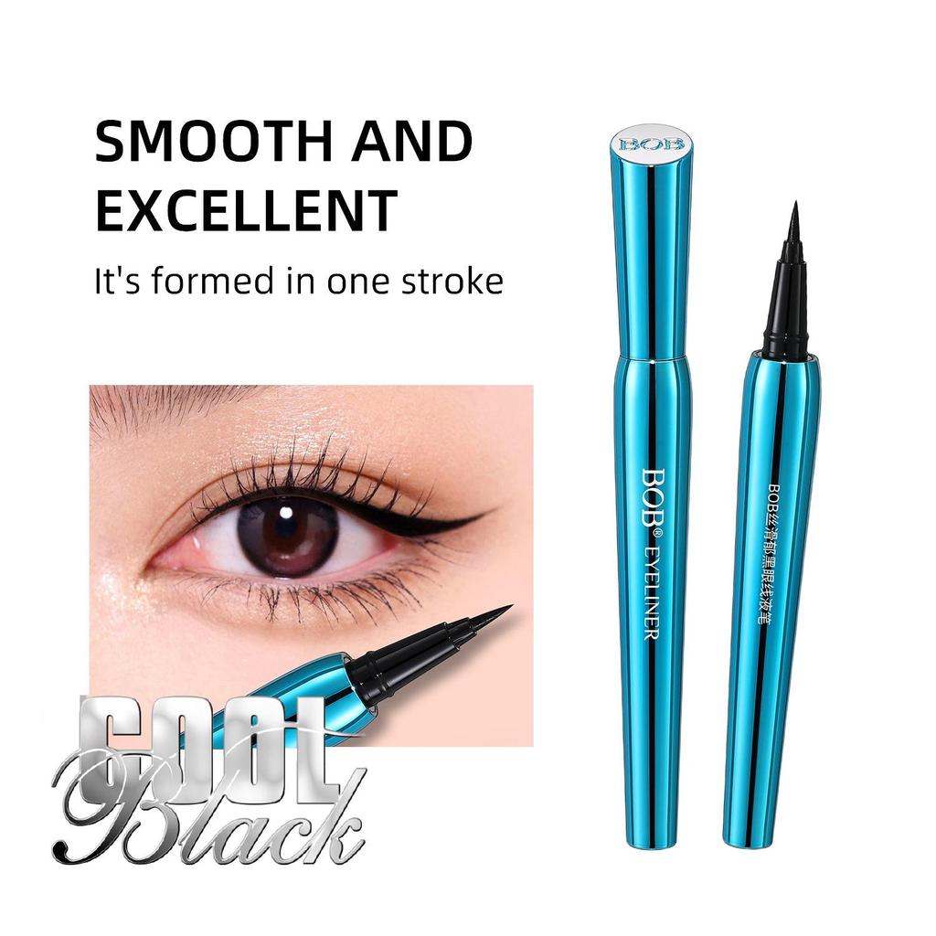 BOB silky black eyeliner waterproof, non-smudging, long-lasting and non-fading eyeliner pen for makeup artists