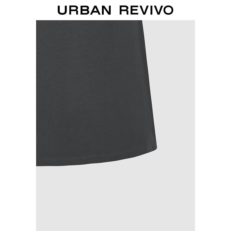 UR Damen Freizeitkleid mit Kontrastbesatz, kurzen Ärmeln und A-Linien-Schnitt