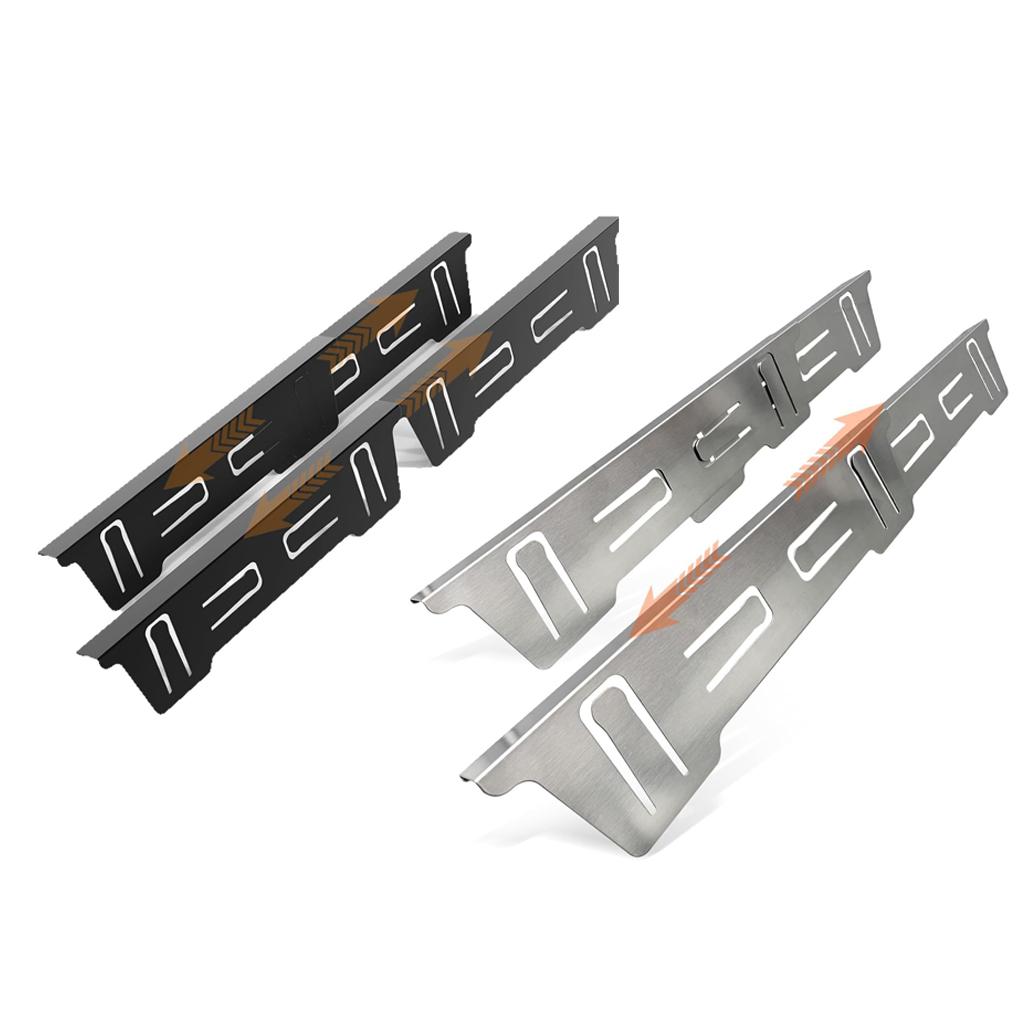 2PCS Stainless Steel Stove Gap Covers Adjustable Length Oven Side Gap Fillers Anti Rust Heat Resistant Stove Counter Gap Fillers