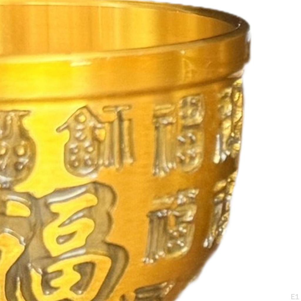 Messing Schatz Schale dekorative Feng Shui Bai Fu Sammlerstück chinesische traditionelle Lagerung