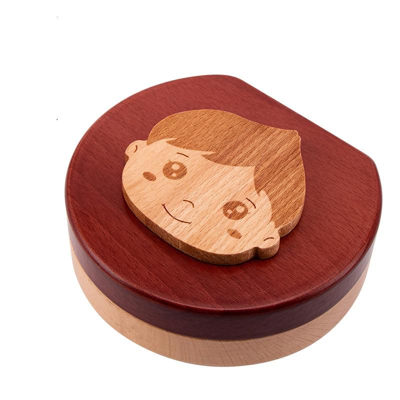 Wooden Baby Kids Tooth Storage Box Tooth Wood Box Organizer Milk Teeth Wood Storage Collecting Teeth Umbilical Cord Box