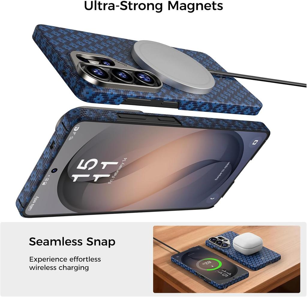 Benks Kevlar Serie Voor Samsung Galaxy S26 Ultra Hoesje Geweven Aramide Vezel Hoesje voor Samsung Galaxy S26 Hoesje met MagSafe
