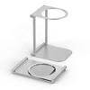 Aluminum Alloy Portable Coffee Machine Stand Foldable Rack Outdoor Lightweight Universals 6.7 Cm Black 6.4 Cm Silver