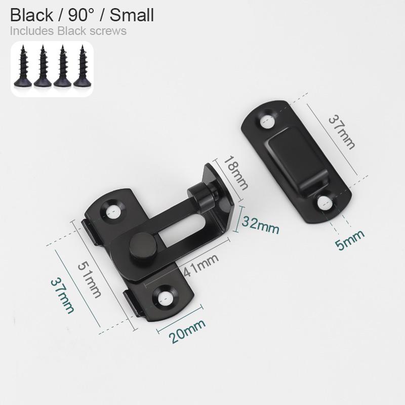 Barn Door Gate Latch Flip Door Latch for Outdoor Gates Small Sliding Door Lock Closet Bathroom Cabinet French Doors Security