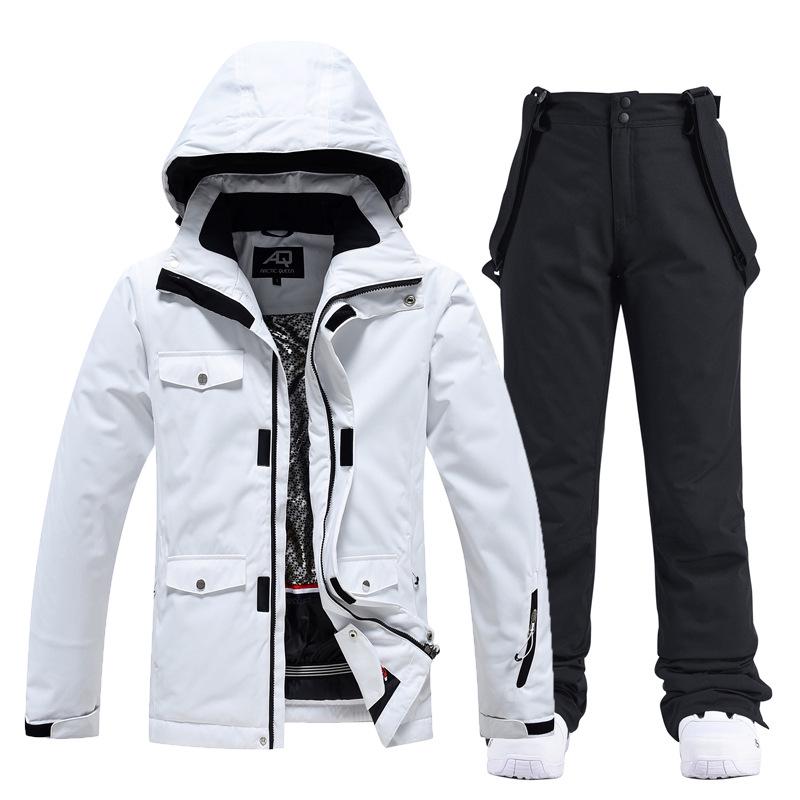 Men's and Women's Winter Ski Suit: Snowboard Jacket and Pants Set, Warm and Thickened for Outdoor Snow Sports.