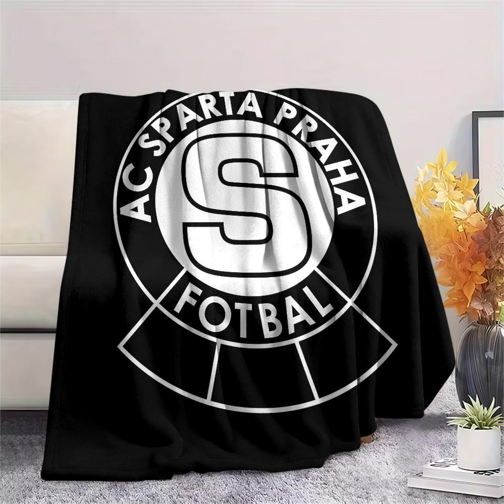 AC Sparta Praha Print Flannel Blanket, High quality Comfortable for All Seasons, Home Decor, Warmth and Comfort, Perfect for Christmas Gifts