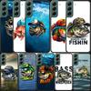 Enjoy a Day of Fishing Pleasure Phone Case For Samsung Galaxy S22 S25 Ultra S21 S10 Plus S26 Edge S20 S23 S24 FE Cover Silic