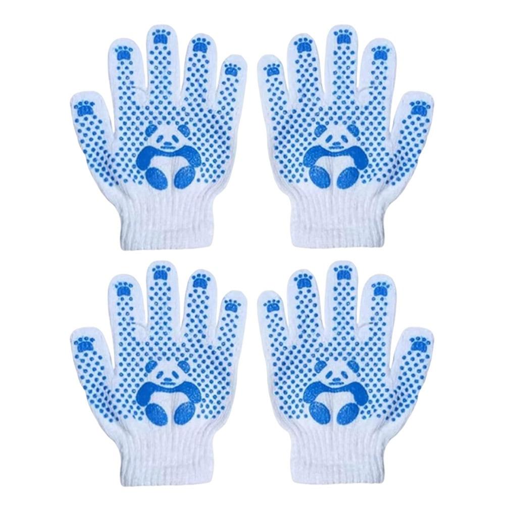 

1/2/4Pairs Anti Skid Children Work Gloves Hand Protection Mittens Gardening Yard Work 2Pairs