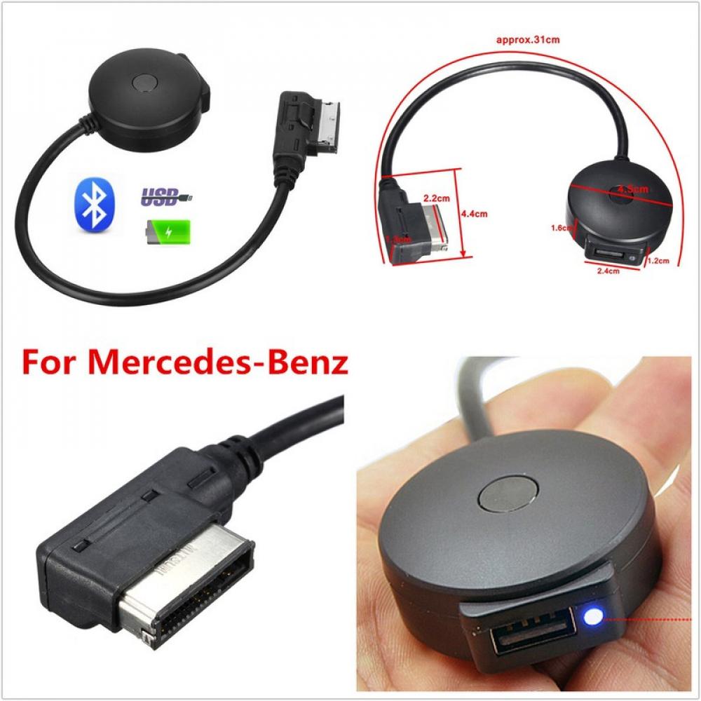 Wireless Bluetooth Music Adapter Mmi Aux Interface Cable For Mercedes-Benz