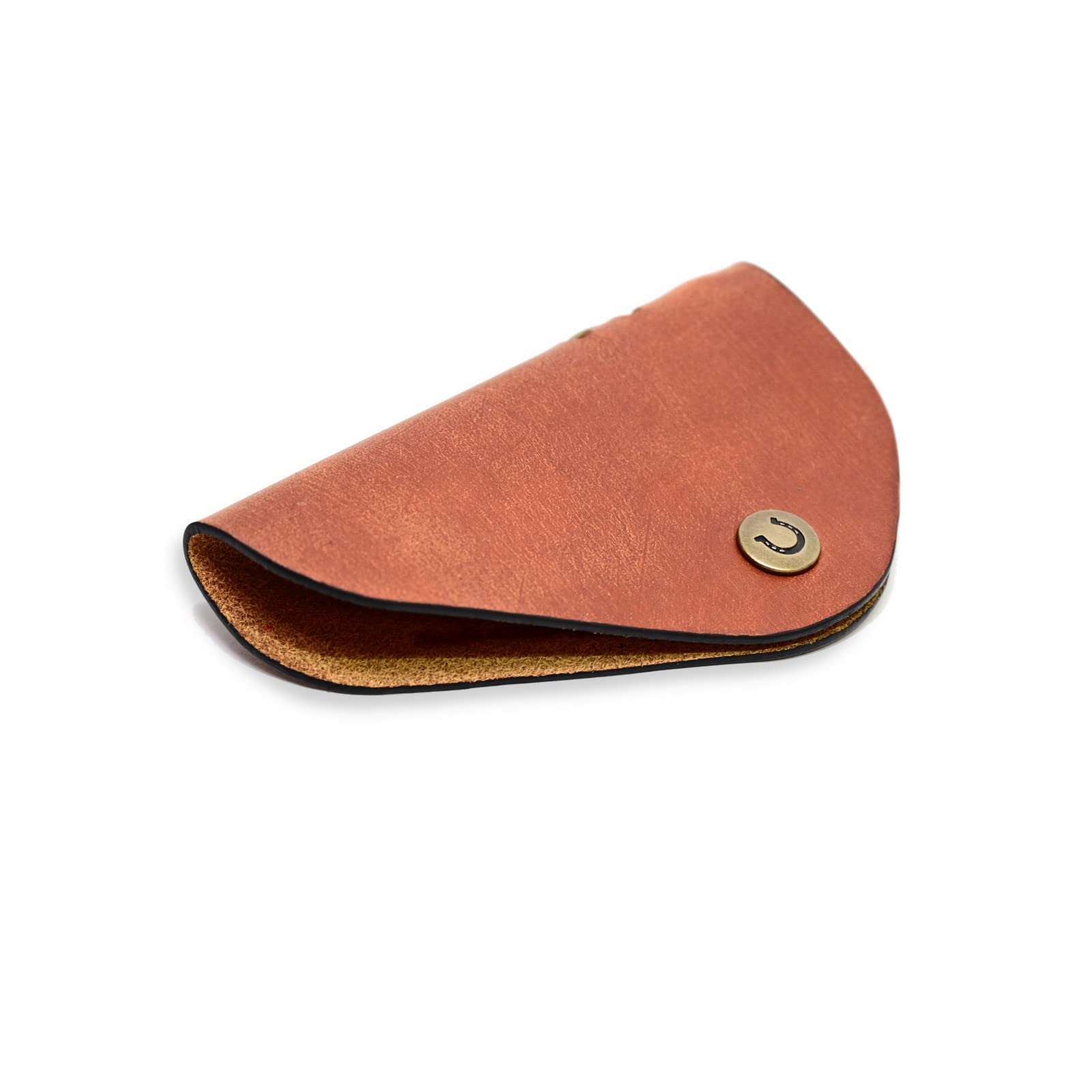 

Crazy Horse Craft Men s Single-Piece Leather Key Holder, Italian Leather, Classic Orange, with Japanese Instruction Manual
