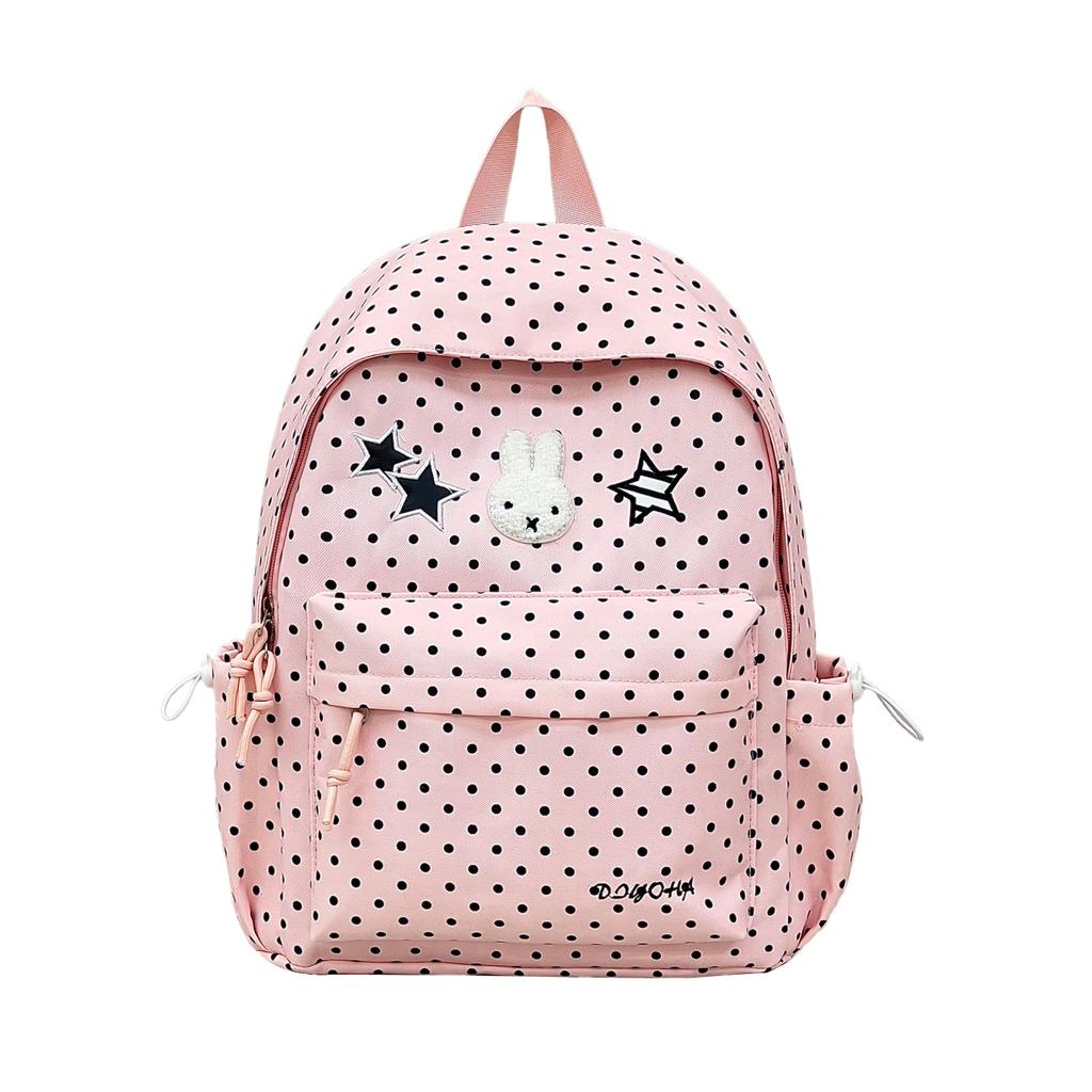 Schoolbag Fashion Polka Dot ins Girls Backpack Versatile Student School Bag Sweet Wind Small Fresh College Style Backpack Women