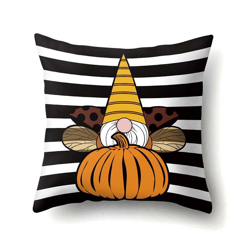 Thanksgiving Pillowcase Blessing Maple Leaf Pumpkin Sofa Cushion Cover Office Home Living Room Pillowcase