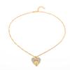Personalized Necklace, Fashionable Gold Love Point Diamond Pendant Necklace Decoration
