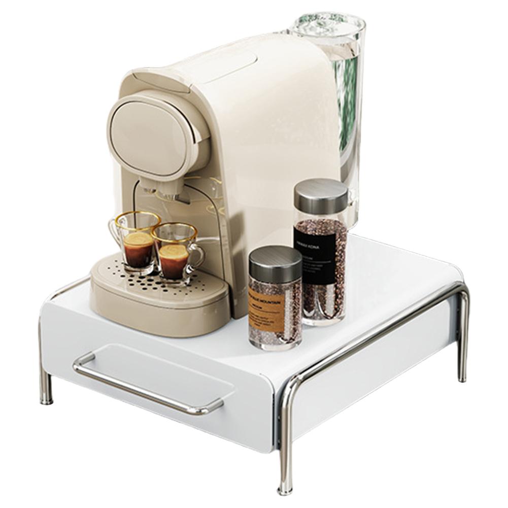 Coffee Capsule Storage Rack Holds Up To 36 Capsules Coffee Capsule Drawer Metal Coffee Capsule Container Coffee Accessories белый