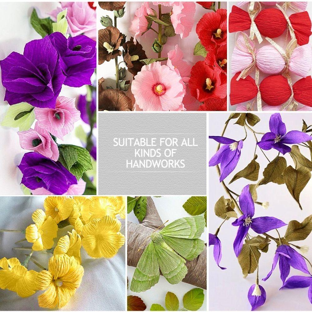 Ceremony Birthday Party Handmade Children Craft Crinkled Papers Crepe Paper Streamer Roll