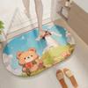 Bathroom absorbent diatom mud toilet  doormat toilet toilet floor mat toilet carpet
