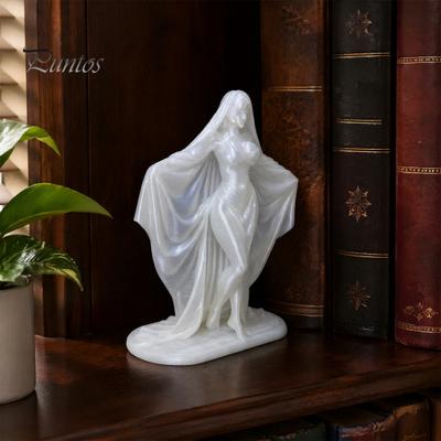 Halloween-Skulpturen-Ornamente 3D-gedruckte Göttinnenstatue, Gotische minimalistische Figur, Moderne Nischen-Wohnaccessoires Geheimnisvoll für Schreibtisch im Büro