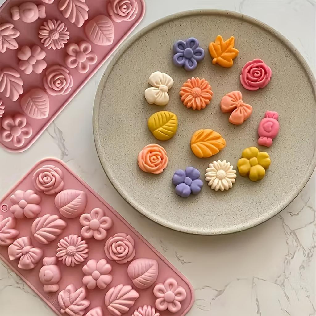 1PC Silicone Candle Molds, Vibrant Colorful Candle Making Tool for Wedding, Birthday Decorations, Jewelry Making, and Home Decor