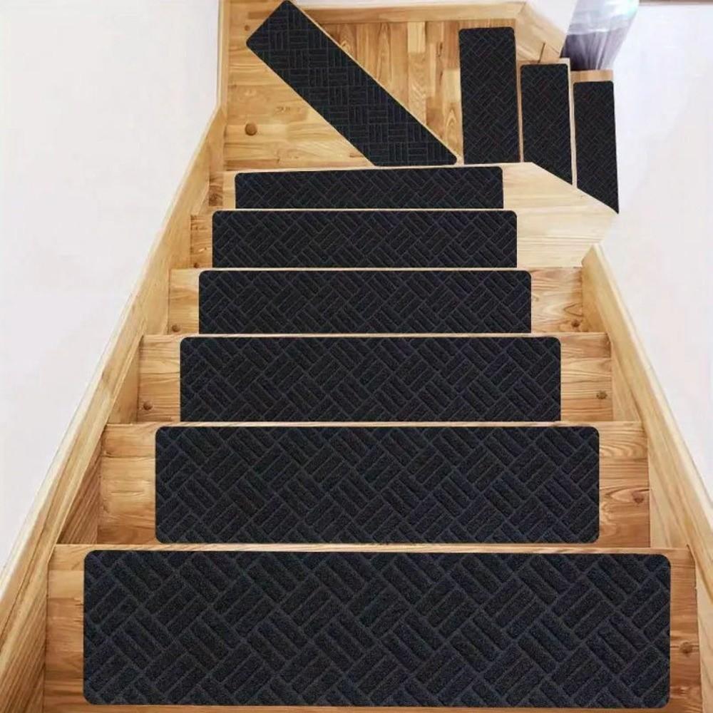 20.3x76cm Stair Mats Rugs Non Slip Stair Carpet Strips Reusable Stair Treads  for Pet