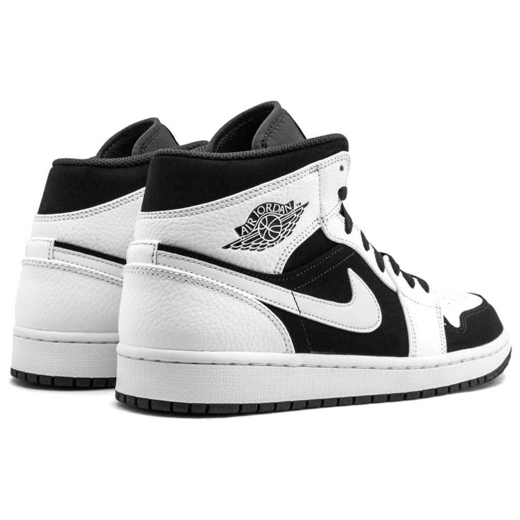 Jordan 1 Mid White Black 554724-113