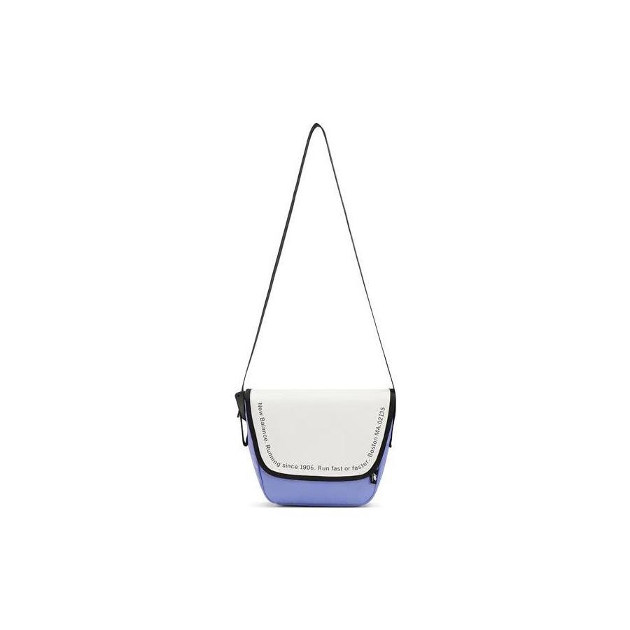 New Balance Casual Versatile Color Block Flap Closure Fabric Shoulder Crossbody Bag Unisex bags Purple LAB23107-MCR Purple
