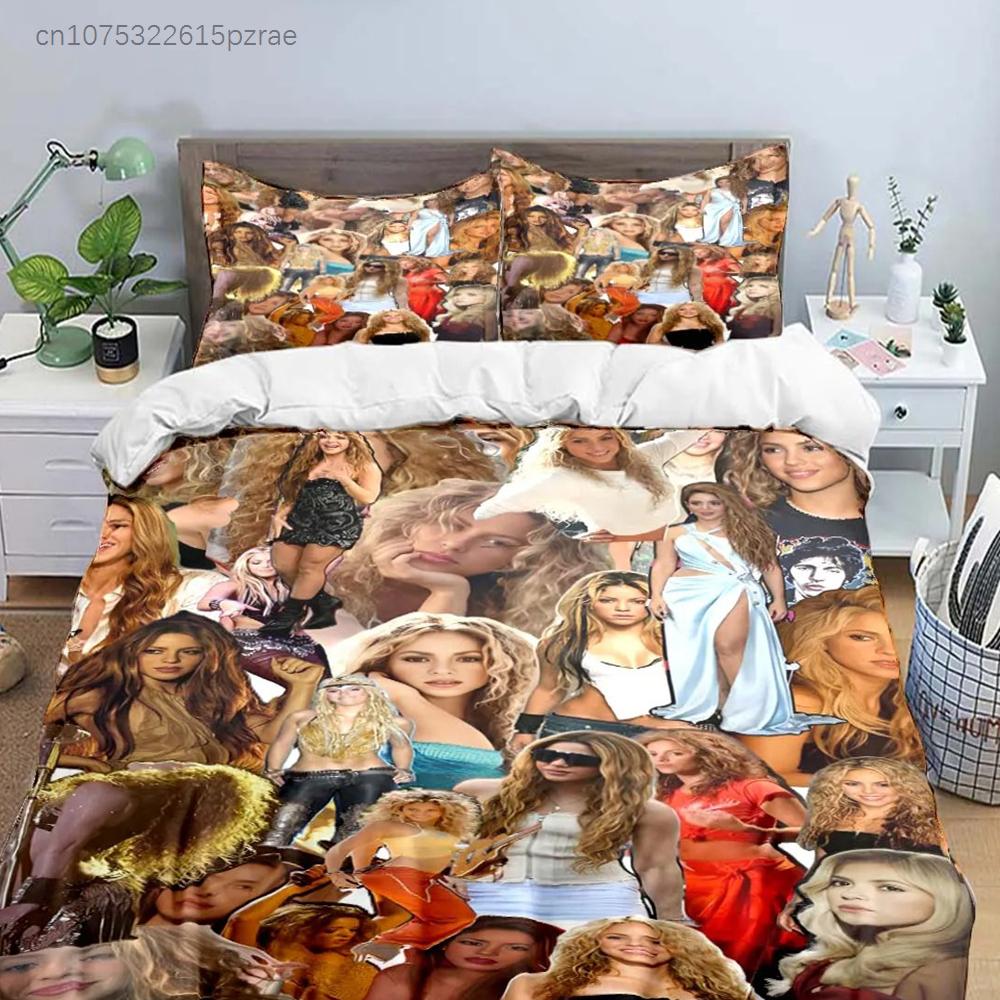 Colombia Pop Female Singer S-Shakira Pattern Bedding Sets Bed Supplies Set Duvet Cover Comforter Set Bedding Set Luxury Gift