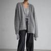 Women's Faux Mink Knit Cardigan Jacket Soft and Skin-friendly V-neck Knit Cardigan Autumn and Winter