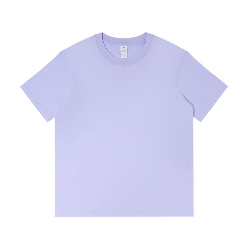 Quality Cotton Candy Colors Tshirts Men Women Short Sleeve Fashion Trend Clothing Tees S-4XL