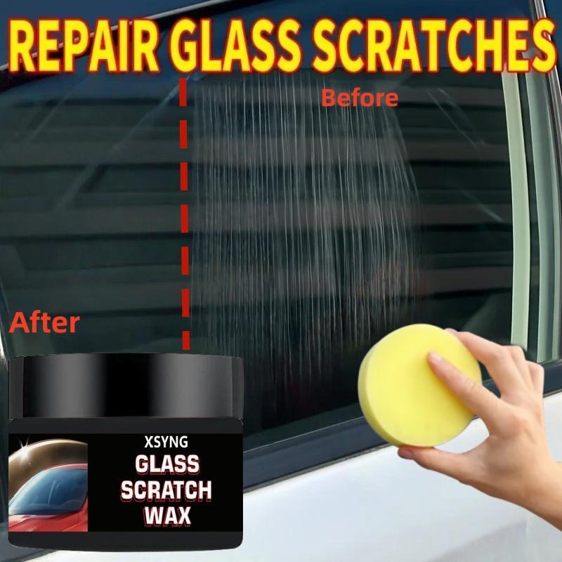 Glass Scratch Repair Wax - Easy-to-Use, No-Residue Paint Scratch Remover for Car Windows, Deep Scratch Removal, Protective Coati