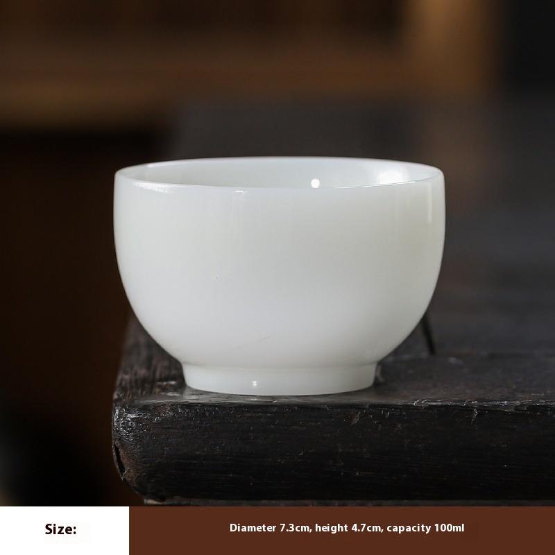 Ice Jade Teacup Personal Cup for Guests Ceramic Kung Fu Tea Set Tea Drinking Cup Master Cup Ceramic Mug  200ml