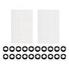 20 set Precisions Garage Door Rollers Easy Installation ABS Door Hinge Rollers Upgrades for Smooth & Quiet Performances