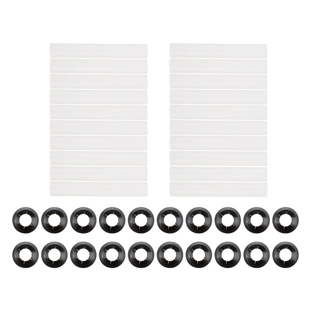 20 set Precisions Garage Door Rollers Easy Installation ABS Door Hinge Rollers Upgrades for Smooth & Quiet Performances