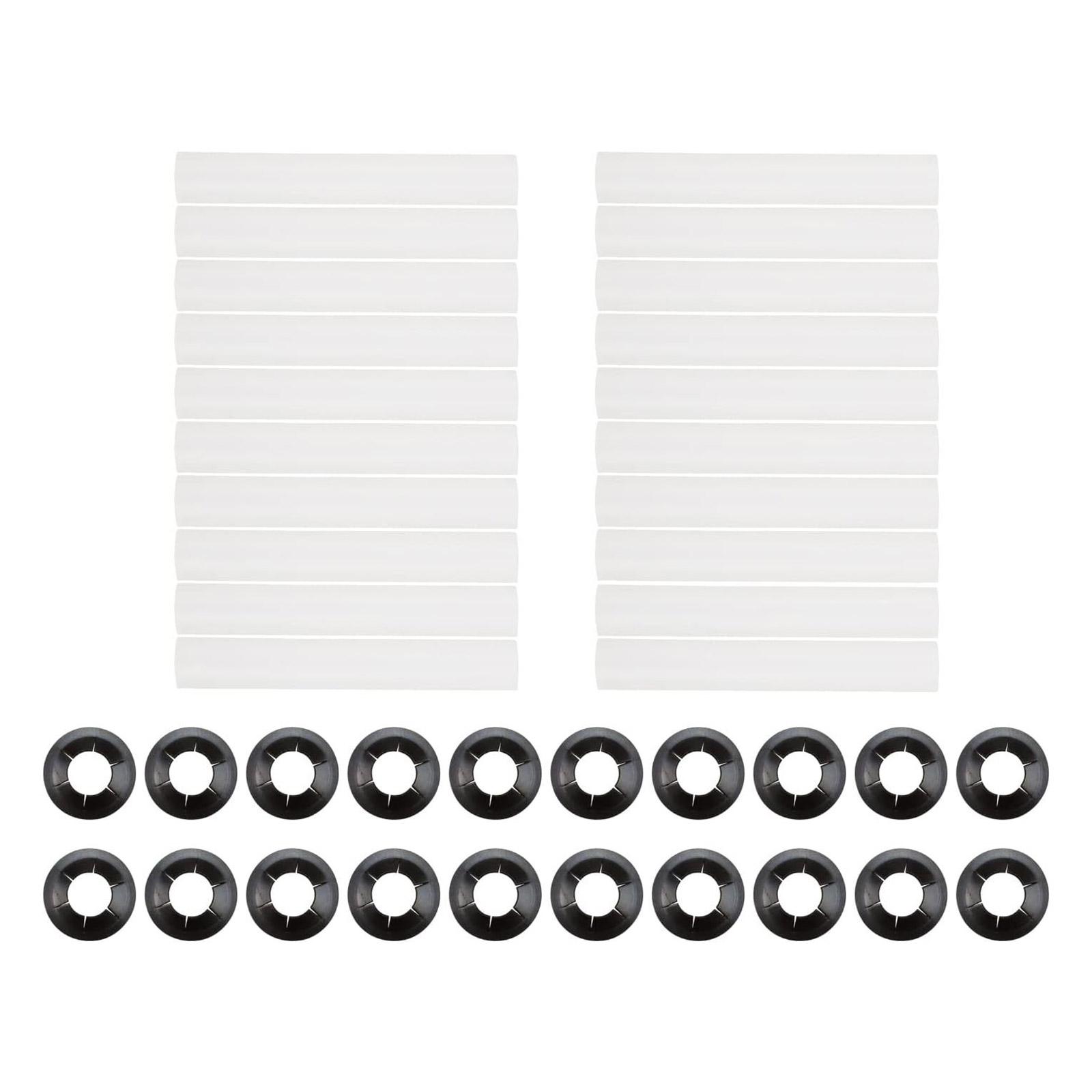 

20 комплектов роликов для гаражных ворот Precisions, простая установка, усовершенствованные ролики для дверных петель ABS для плавной и бесшумной работы