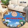 Onepunch Man Round Area Rug Carpet Rug For Living Room Bedroom Sofa Playroom Decor Nonslip Floor Mat
