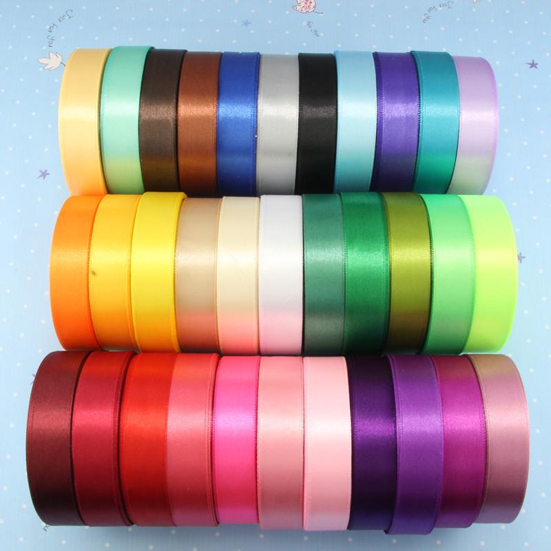 2cm Satin Polyester Ribbon for Gift, Souvenir Packaging, Wedding Cake Decoration, and Binding.