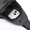 Minimalist Nylon Sling Bag with Multiple Zipper Pockets Casual Crossbody Chest Pack for Daily Travel