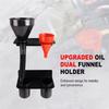 Heavy Duty Oil Funnel Holder Durable Construction Fluid Drain Funnel Kit  Workspace Organization