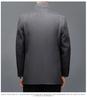 Men's Mid-length Double-sided Cashmere Coat with Detachable Down Liner, Thickened and Warm for Mid-aged
