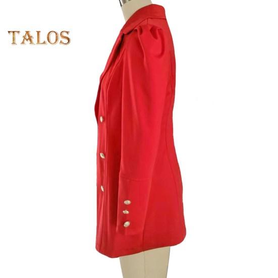 Kadın Takım Elbise Ceket Yaka Uzun Kollu Hırka Düz Renk Açık Ön Slim Fit Takım Elbise Ceket İş Dış Giyim